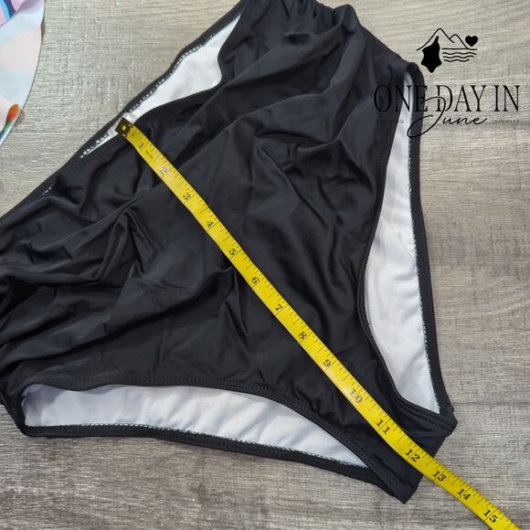 Adisputent High Waist Flounce Bikini Swimsuit Size L - Picture 6 of 7